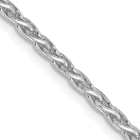 14k White Gold 2.25mm Parisian Wheat Chain