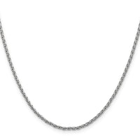 14k White Gold 2.25mm Parisian Wheat Chain