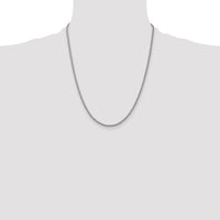 14k White Gold 2.25mm Parisian Wheat Chain