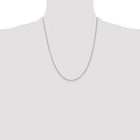 14k White Gold .9mm Cable with Lobster Clasp Chain