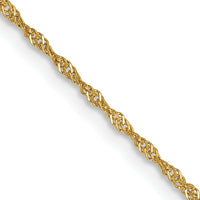 14k 1.10mm Singapore Chain