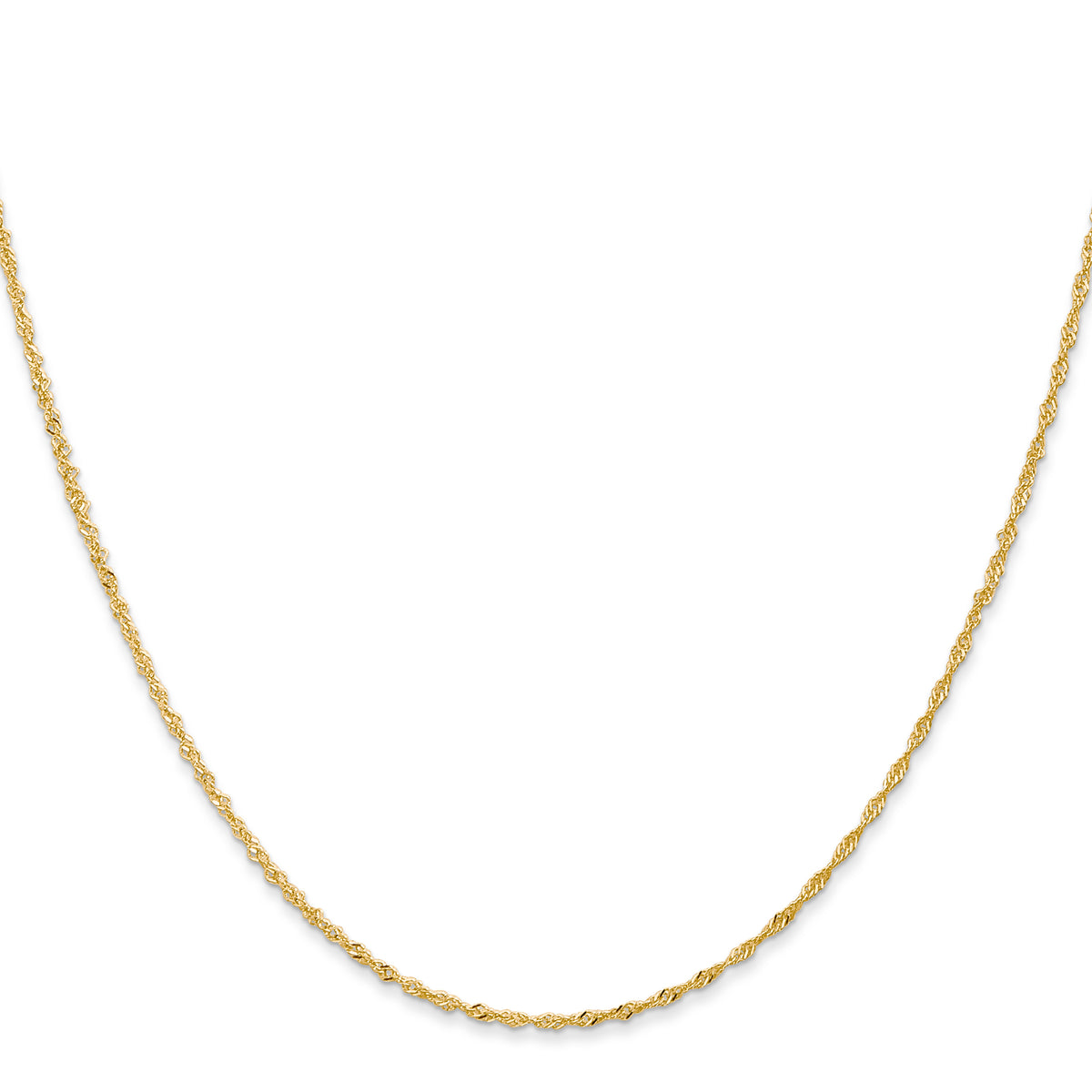 14k 1.10mm Singapore Chain