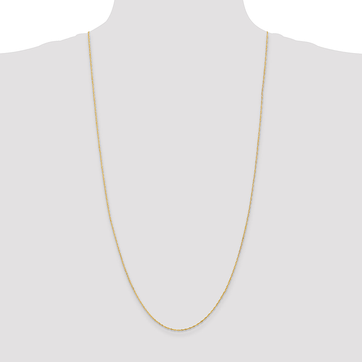 14k 1.10mm Singapore Chain