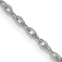 14k WG 1.3mm Heavy-Baby Rope Chain