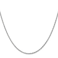 14k WG 1.3mm Heavy-Baby Rope Chain