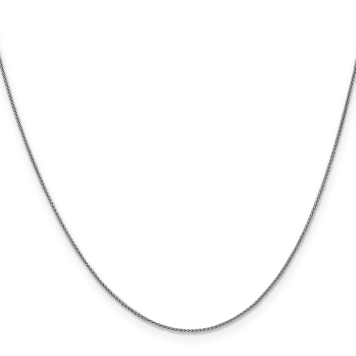 14k White Gold .85mm Spiga Chain