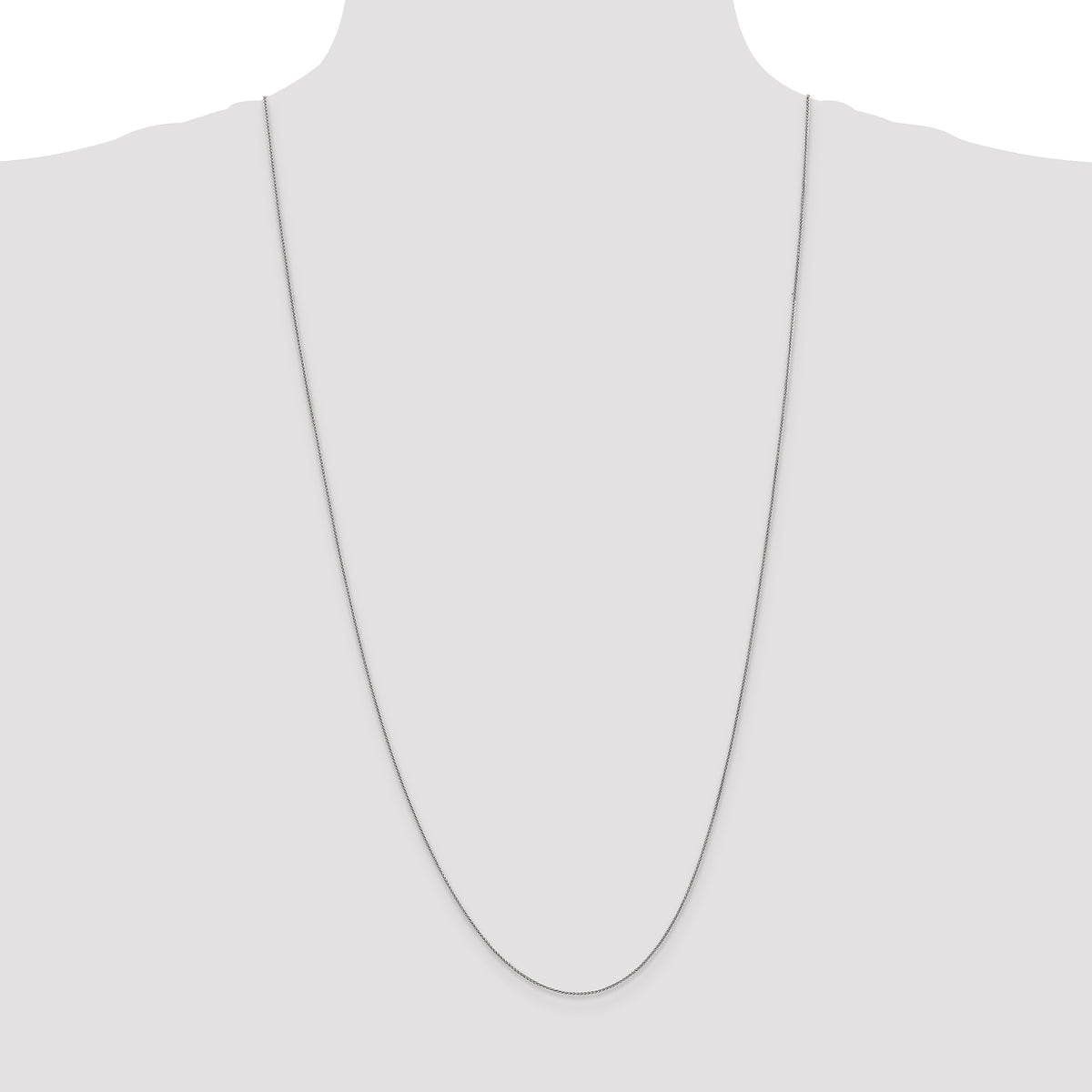 14k White Gold .85mm Spiga Chain