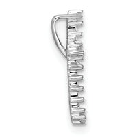 14k White Gold Diamond Cross Pendant Mounting