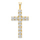 14k AA Diamond Latin Cross Pendant