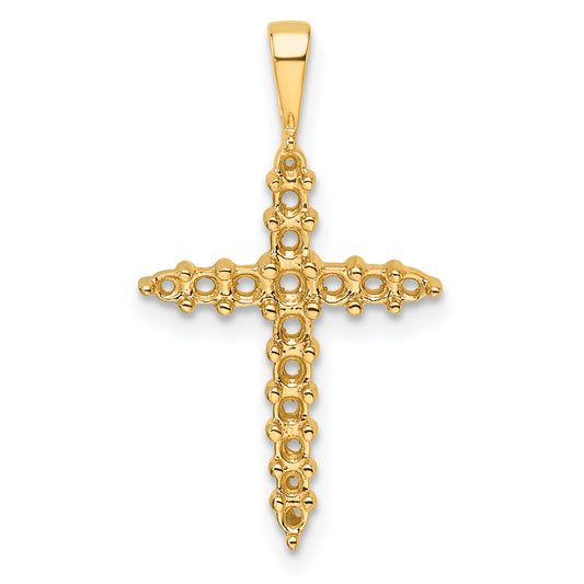 14k Diamond Cross Mounting