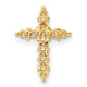 14k 1/3ct Cross Chain Slide Mounting