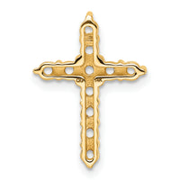 14k 3/4ct Cross Chain Slide Mounting