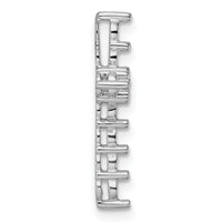 14k White Gold 1 1/4ct Cross Pendant Mounting