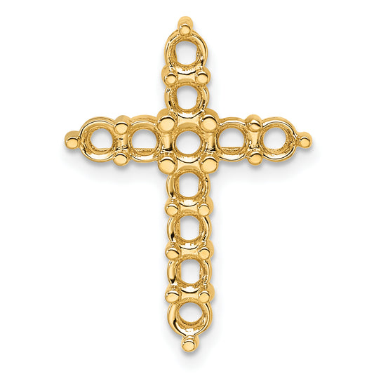 14k 1 1/4ct Cross Pendant Mounting