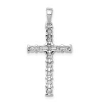 14k White Gold AA 3/4ct. Diamond Latin Cross Pendant