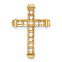 14k Latin Cross Chain Slide Mounting
