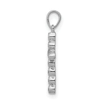 14k White Gold 1/10ct. Diamond Cross Pendant