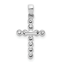 14k White Gold 1/10ct. Diamond Cross Pendant