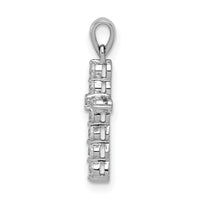 14k White Gold 1/4ct. Diamond Cross Pendant