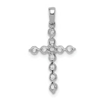 14k White Gold 1/2ct. Diamond Cross Pendant