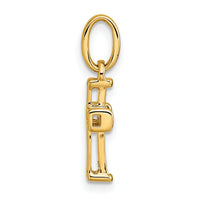 14k Small Diamond Latin Cross Pendant