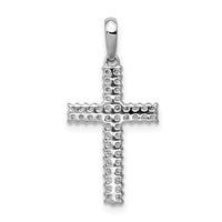 14k White Gold 1/4ct. Diamond Cross Pendant