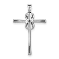 14k White Gold .03ct. Diamond Infinity Cross Chain Slide