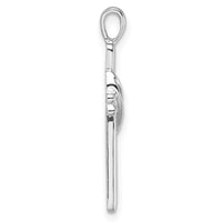 14k White Gold Cross Pendant Mounting