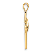14k Cross Pendant Mounting