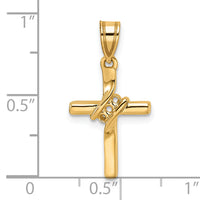 14k Diamond Cross Mounting