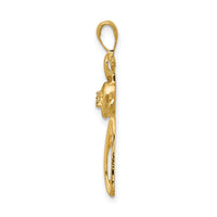 14k AA Diamond Cross Pendant