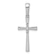 14k White Gold 1/15ct. Diamond Cross Pendant