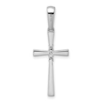 14k White Gold 1/15ct. Diamond Cross Pendant