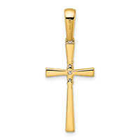14K 1/15ct. Diamond Cross Pendant