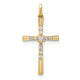 14k 1/10ct. Diamond Cross Pendant