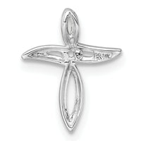 14k White Gold Cross Pendant Mounting
