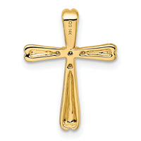 14k Diamond Cross Slide Pendant