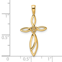 14k Cross Pendant Mounting