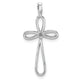 14k White Gold Cross Pendant Mounting