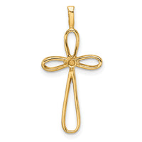 14k Cross Pendant Mounting
