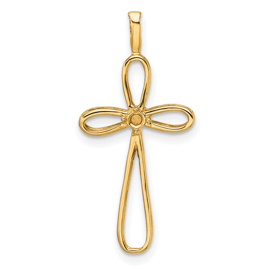 14k Cross Pendant Mounting