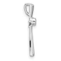 14k White Gold Cross Chain Slide Mounting