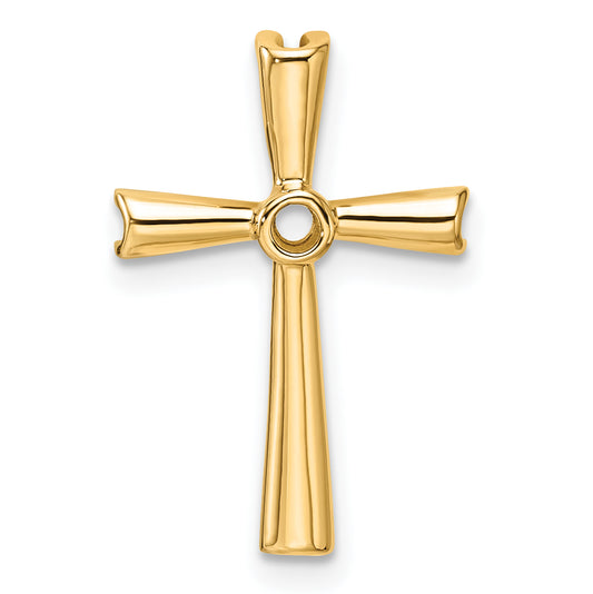 14k Cross Pendant Mounting
