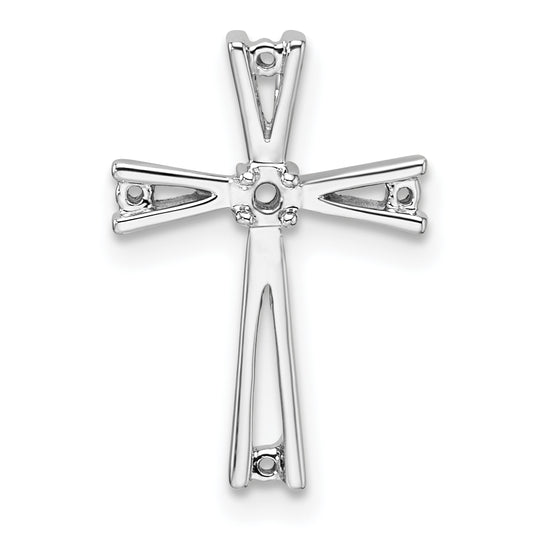 14k White Gold Cross Pendant Mounting