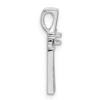 14k White Gold Cross Pendant Mounting
