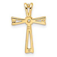 14k Cross Pendant Mounting