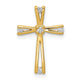 14k A Diamond Cross Pendant