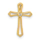 14k AA Diamond Cross Pendant
