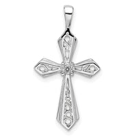 14k White Gold Cross Pendant Mounting