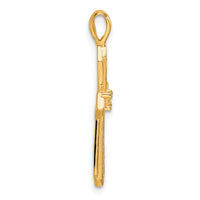 14k Passion Cross Pendant Mounting